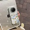 Adecuado para Funda de Teléfono Móvil Huawei Mate80, Divertido Dibujo Animado Femenino Mt60Pro+ Lindo Creativo Pegatina de Gama Alta Conejo Miffy