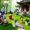 Figuras de Personajes No Jugadores (PNJs) para Paisajes en Miniatura Estilo Antiguo, Adornos de Nicho Lindos y de Alta Gama, Decoraciones para el Hogar, Pequeños Adornos de Escritorio