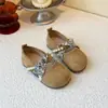 Sandalias Birkenstock 2025 Otoño Nuevo Estilo para Niños, Plataforma de Perlas, Tacón Oculto, Slip-on, Mary Jane, Punta Abierta, Medias Zapatillas