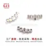 F136/G23 Aleación de Titanio Arco Sonrisa Cinco Diamantes Clavo de Hueso de Oreja Aguja de Perforación Joyería Clavo de Hueso de Oreja Humana Clavo de Labio Clavo de Ombligo Venta al por Mayor
