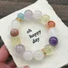 Nuevo popular pulsera de cuentas múltiples de cristal natural DIY cristal exquisito pulsera de cristal de alta gama suministro para transmisión en vivo