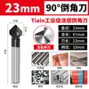 Novo Modelo Único Três Lâminas 60 Graus 90 Graus Ferramenta de Chanfro Aço Inoxidável Metal Chanfrador Escareador Broca Escareadora