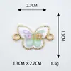 Pulsera Collar Colgante Accesorios DIY Materiales Cinco Mariposas Aleación Conector Doble Colgante Joyería