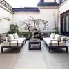 Exterior Nuevo Patio Chino Sofá Ocio Departamento de Ventas Terraza de Hotel Jardín Villa Piso Superior Muebles de Diseñador