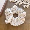 Goma de pelo scrunchie grande estilo coreano para mujer, Pañuelo cuadrado de alta gama para el pelo, Banda de goma duradera de alta elasticidad, Accesorio para el pelo estilo perezoso