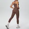 Novo Conjunto de Duas Peças para Yoga, Corrida e Fitness, Costas Cruzadas, Costas Escovadas, Ajustado ao Corpo, Costas em I, Cintura Alta