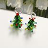 Natal série esmalte colorido cor tridimensional árvore de Natal acessórios diy pulseira feminina pingente cocar material pingente atacado