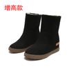 Botas de Nieve de Moda para Mujer, Caña Corta, con Aumento Oculto de Altura, Engrosadas y Forradas de Lana, Nuevo Modelo 2026 para el Noreste, Zapatos de Algodón de Invierno de Suela Plana para Estudiantes