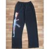 Pantalones Casuales Estilo Ins Transfronterizo Europeo y Americano de Aliexpress con Estampado de Pistola para Hombres y Mujeres Moda Callejera Pantalones Rectos Sueltos