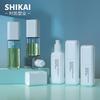 Novo 100 / 120ml quadrado cartão tampa garrafa garrafa de imprensa hidratante garrafa de spray pet plástico sub-garrafa pacote de viagem