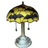 Lámpara de Mesa Sombrero de Bruja Artesanal Tiffany de Halloween Lámpara de Mesita de Noche Patchwork de Vidrio de Colores Retro Adorno de Atmósfera Festiva