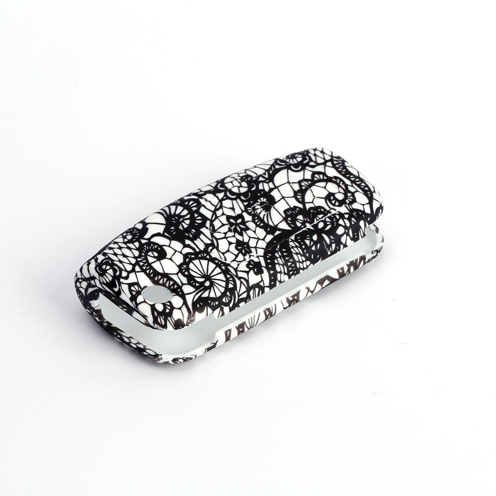 福特经典福克斯折叠3键无标水转印蕾丝