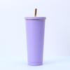 Taza de paja Phnom Penh de acero inoxidable 304 transfronteriza, portátil para exteriores, para coche, para frío, para hielo, taza de café