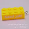 8764 Colgante Llavero de Bloque de Construcción de Puntos 2x4 Colorido Accesorios de Joyería Hechos a Mano DIY Colgante Producto Combinado Transfronterizo