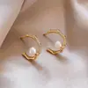 Qingtao Xi Ying Arete de Perla Estilo Coco Francés Aretes Diseño de Nicho Sentido de Diseño Aretes de Lujo Ligero Venta al por Mayor