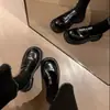 Versión de Piel de VacaOferta Especial~Mocasines Slip-On de Suela Gruesa Estilo Retro Británico Deteriorado para Mujer