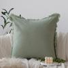 Almohada Verde Vintage Sala de Estar Sofá Funda de Almohada de Chenilla Cojín Almohada Dormitorio Sala Modelo Cojín Decorativo