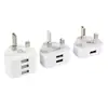 Venda Direta de Fábrica Adaptador Padrão Britânico 5V1A Carregador Triângulo Cabeça de Carregamento USB Celular Três Portas Versão de Hong Kong 2A Transfronteiriço