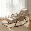 Sillón Sofá Perezoso que se Puede Usar para Dormir y Reclinarse, Silla Individual Multifuncional para Sala de Estar, Silla Mecedora Yao Yao para Sentarse y Dormir, Mecedora de Balcón