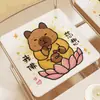 Almofada de Inverno Capivara Imitação de Caxemira Banquinho de Dormitório Almofada Espessa para Mesa e Cadeira Almofada Especial para Varanda