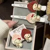 Estilo Novo de Início de Primavera Gato Morango Presilha de Cabelo Oversized Grampo de Cabelo Fofo Doce Presilha para Franja Presilha Versátil Presilha Lateral