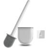 Cepillo de baño de venta caliente transfronterizo Cepillo de baño desmontable con base Cepillo de limpieza de pared TPR Generación Temu cabello