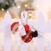Decoraciones navideñas creativo colgante de árbol de Navidad nuevo muñeco de cuerda de escalada pequeños adornos creativo colgante para ventana del hogar