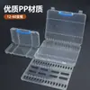 Caja de Polipropileno para Guardar Marcadores con Compartimentos Transparentes, Exhibidor y Almacenamiento de Papelería para Estudiantes, Organizador de Escritorio Conveniente