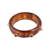 Pulsera de Madera con Grano Color Café Estilo Vintage Retro, Pulsera de Lujo Ligero de Gama Alta, Joyería de Moda Transfronteriza Europea y Americana