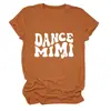 Dança Mimi Amazon Ebay Site Independente Confortável Versátil Simples Feminina Gola Redonda Manga Curta Camiseta Exportação