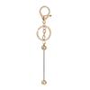 Novo diy frisado chaveiro gradiente cor pingente de metal cor pintura liga chaveiro frisado pingente