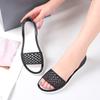 Sandalias y zapatillas planas de verano para mujer, zapatos de playa, estilo coreano, informales, de tacón plano