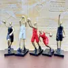 Adornos de Lujo Ligero para Jugadores de Baloncesto Resina Decoración para Hogar Gabinete de TV Gabinete de Vino Oficina Estudio Dormitorio Escritorio