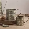 Accesorios de Fotografía Estilo Americano Retro Arte de Hierro Taza de Té Taza de Café Exhibición de Restaurante Estilo Nostálgico Adorno de Decoración del Hogar