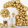 Nuevo traje de cadena de globo de color sólido dorado y negro para arreglos de boda, confesión de San Valentín, fiesta de cumpleaños, traje de globo