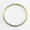 Amazon Explosiones Pulsera de Zirconia Azul Moda Joker Regalo Mujeres Alto Sentido Sentido de Diseño Original Pulsera Mayoreo