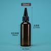 Frasco Spot 60ml 50ml com Ponta Transparente Plástico PET Poliéster Frasco Dosador Tinta Pigmento Frasco squeeze