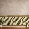 Pegatinas de pared autoadhesivas IXPE transfronterizas, paneles de pared aerodinámicos negros y dorados, rollos de renovación de papel tapiz brillantes, venta al por mayor