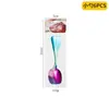 Amazon Transfronterizo Shangchao 6 Piezas Vajilla de Acero Inoxidable Cuchillo y Tenedor Cuchara Hotel Cuchillo y Tenedor para Steak Occidental Traje de 24 Piezas
