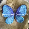 Flor Artificial Grande Mariposa Flor de Zapato Flor de Sombrero Flor DIY Material para Pasador Decoración Popular en Xiaohongshu Mariposa Flor Estéreo 3D