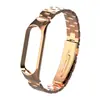 Adecuado para correa de Xiaomi Mi Band 56, Pulsera de Acero Inoxidable Sólido de Tres Eslabones con Estructura de Hebilla a Presión y Caja Metálica, Directo del Fabricante