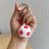 Envíos Transfronterizos Temu Dropshipping Llavero Colgante de Fútbol Acrílico Exquisito Colgante para Mochila para Hombres y Mujeres Europeos y Americanos