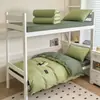 Nuevo Modelo 2026 Conjunto de Tres Piezas Color Sólido Bicolor 100% Algodón para Estudiantes, Compra Única para Dormitorio Universitario Conjunto de Seis Piezas 100% Algodón