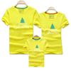 Árbol de Navidad feliz año nuevo suministro directo transfronterizo de ropa infantil de algodón de manga corta con cuello redondo camiseta infantil al por mayor