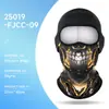Máscara de Protección Solar para Ciclismo al Aire Libre con Logo Personalizado para Hombre Calavera Impresión Digital Protector de Cuello Transpirable Motocicleta Capucha Divertida