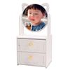 Mesa de Belleza de Lujo para Niños Hecha a Mano Espejo Cosmético Grande Bolsa de Materiales Gabinete de Almacenamiento con Cajón diy