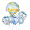Globo de película de aluminio para bautizo de bebé transfronterizo niño niña globo aerostático globo de papel de aluminio para cien días del bebé