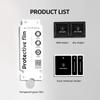 Protector de Pantalla de Vidrio Templado Sanjies para Apple 16 Pro Max, Película de Teléfono Curva 3D, Producción Libre de Polvo, Película Anti-Caída para iPhone 13