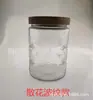 Cocina Flor de Ciruelo Vidrio Sellado Tarro Grano Grueso Botella Tapa de Bambú Tarro de Té Transparente Vidrio Tarro de Almacenamiento Tarro de Dulces Madera de Acacia