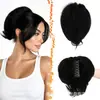 Ferramenta de estilo coque de cabelo curto cacheado bagunçado europeia e americana para prender, elástico de cabelo, peruca rabo de cavalo em estoque